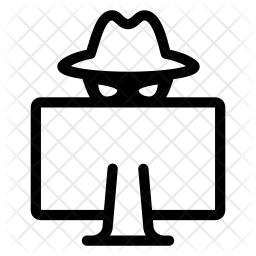256x256 Hacker Icon Of Line Style