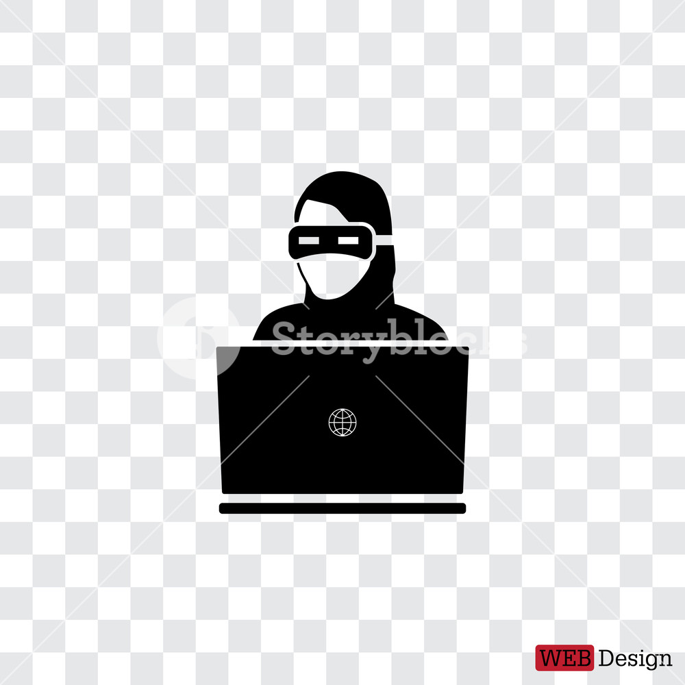 1000x1000 Hacker Icon Vector Illustration Royalty Free Stock Image