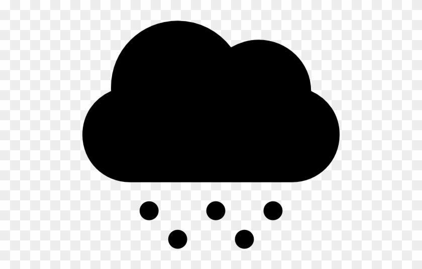 840x537 Snow Or Hail Black Cloud Weather Symbol Free Icon