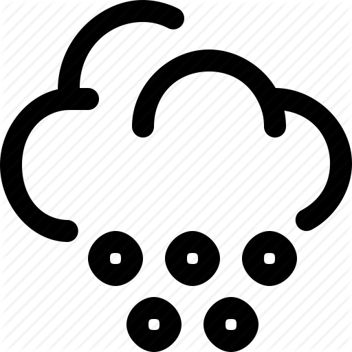 512x512 Cloud, Hail Icon