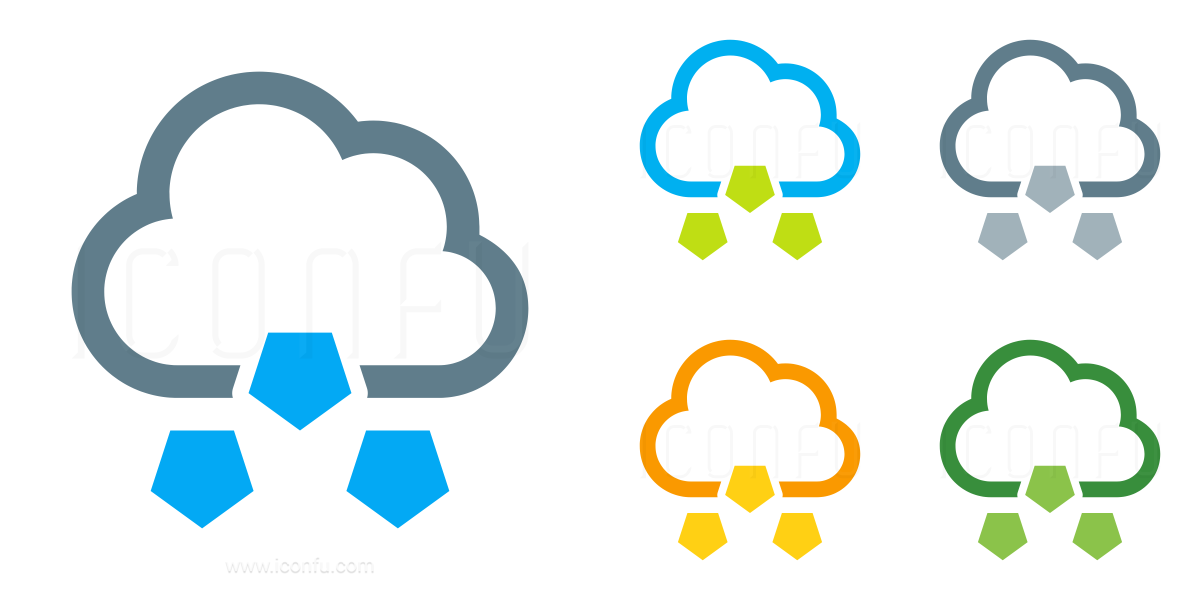 1200x600 Cloud Hail Icon