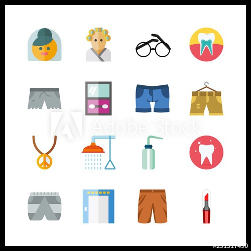 500x500 Makeup Icon Vector Illustration Makeup Set Hair Curler