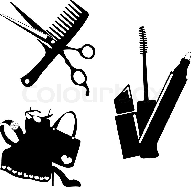 800x783 Cosmetic, Make Up And Beauty Icons Stock Vector Colourbox