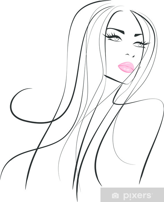 568x700 Fashion Model Beauty Makeup Icon Wall Mural