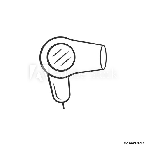 500x500 Hair Dryer Icon Element Of Woman Makeup Icon For Mobile Concept