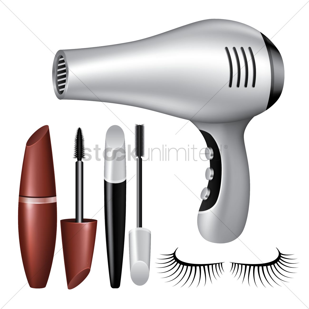 1300x1300 Makeup Icon Set Vector Image