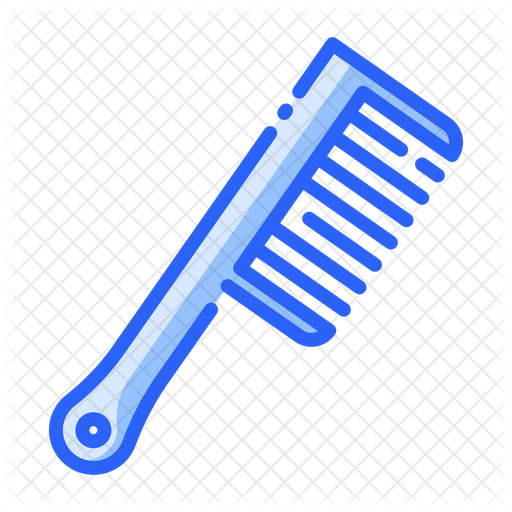 512x512 Hair Brush Icon Of Colored Outline Style