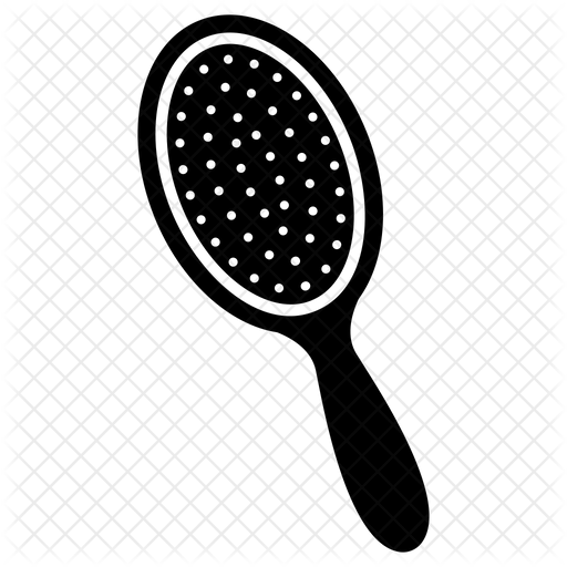 512x512 Hair Brush Icon Of Glyph Style
