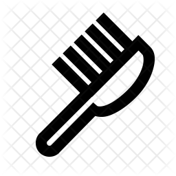 256x256 Hair Brush Icon Of Line Style