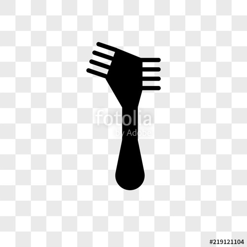 500x500 Hair Brush Vector Icon On Transparent Background, Hair Brush Icon