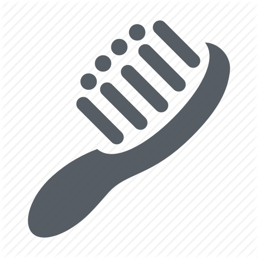 512x512 Brush, Comb, Fashion, Hair, Hairbrush Icon