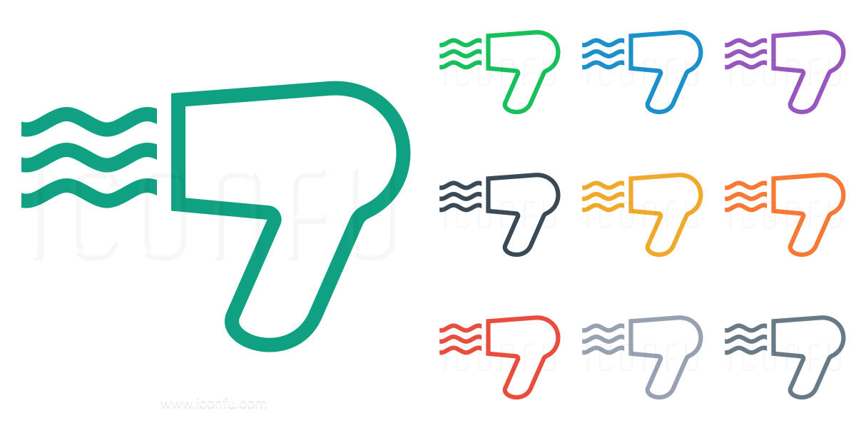 1200x600 Hair Dryer Icon