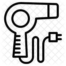 256x256 Hairdryer Icon Of Line Style