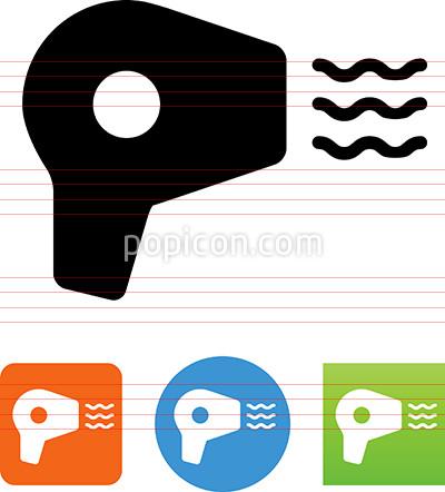 400x442 Vector Hair Dryer Icon