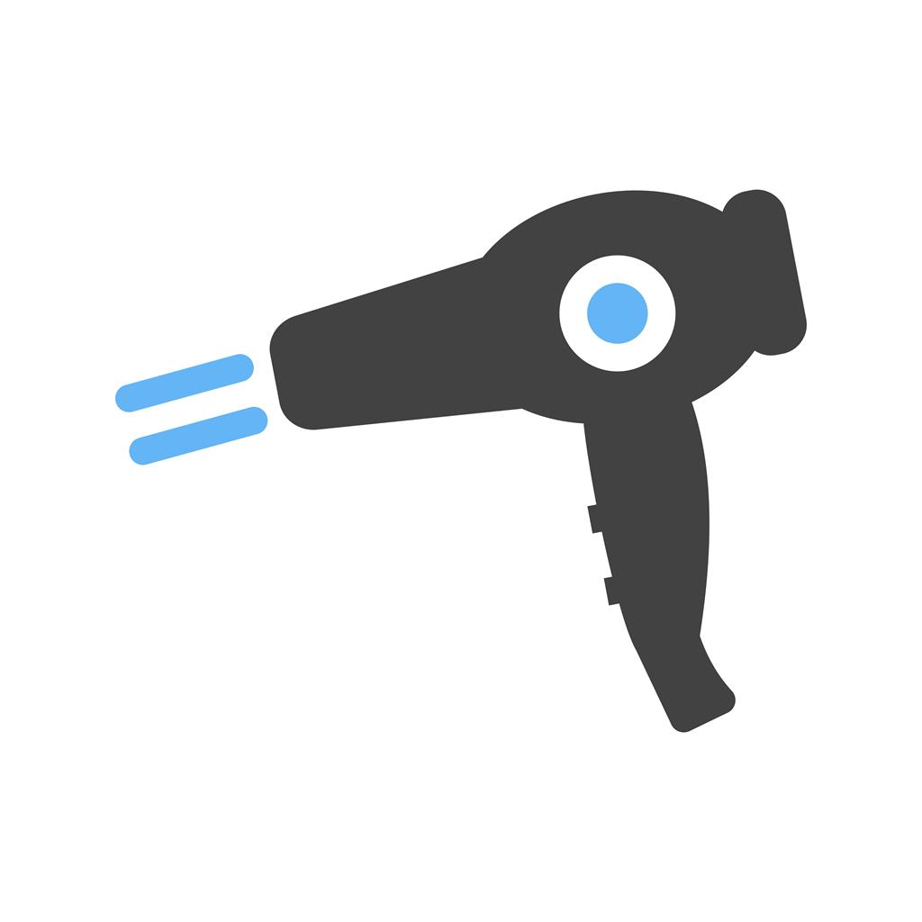 1024x1024 Blow Dryer Blue Black Icon