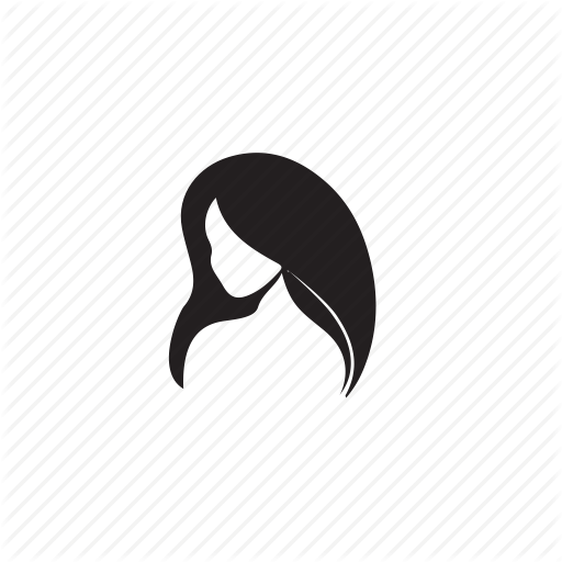 512x512 Face, Girl, Long Hair Icon