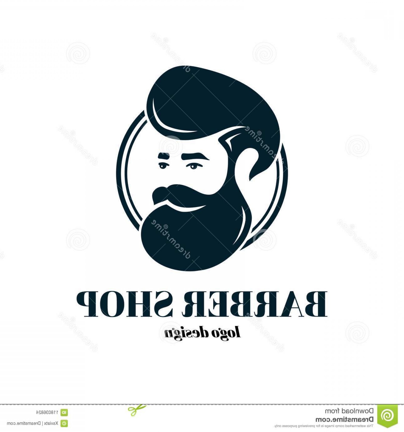 1560x1668 Barber Shop Template Logo Design Vector Illustration Icon Isolated