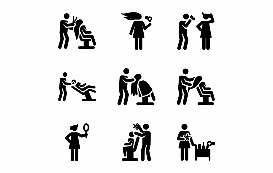 920x585 Hair Salon Pictograms
