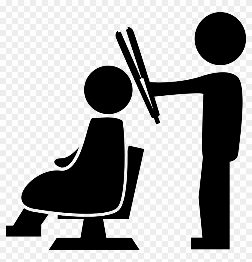 840x871 Picture Library Hairdresser Standing With A Hair Straightener