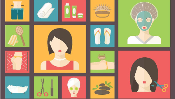 600x340 Hair Salon Icons