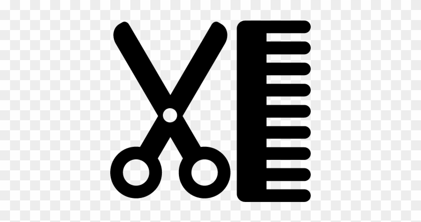 840x443 Hair Scissors And Comb Vector