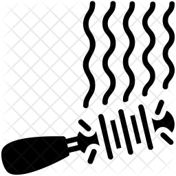 256x256 Hair Rolling Styling Icon Of Glyph Style