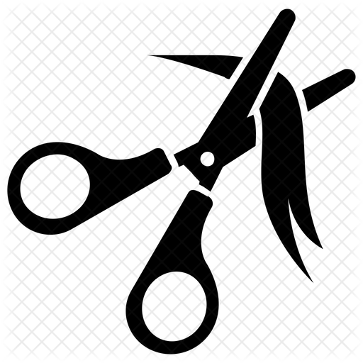 512x512 Haircut Icon Of Glyph Style