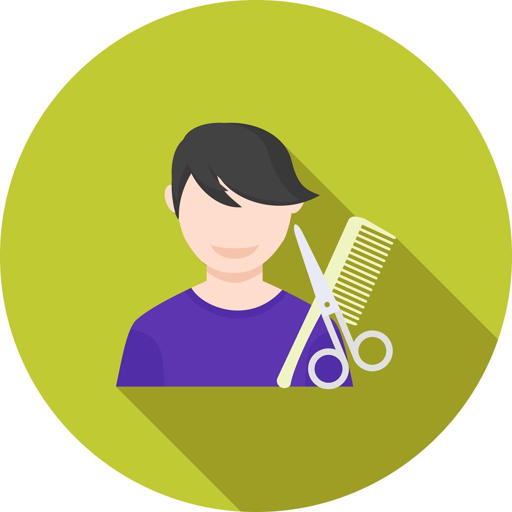 1024x1024 Hairdresser Flat Shadowed Icon