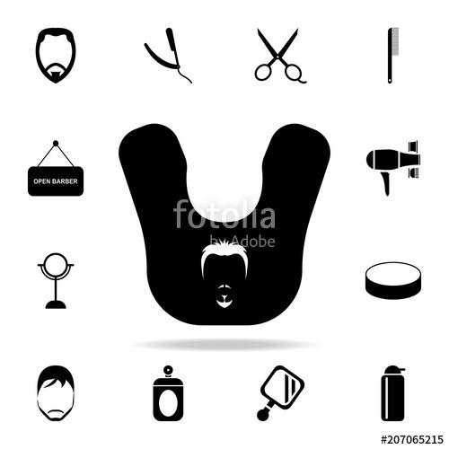 500x500 Apron Of A Hairdresser Icon Detailed Set Of Barber Tools Premium