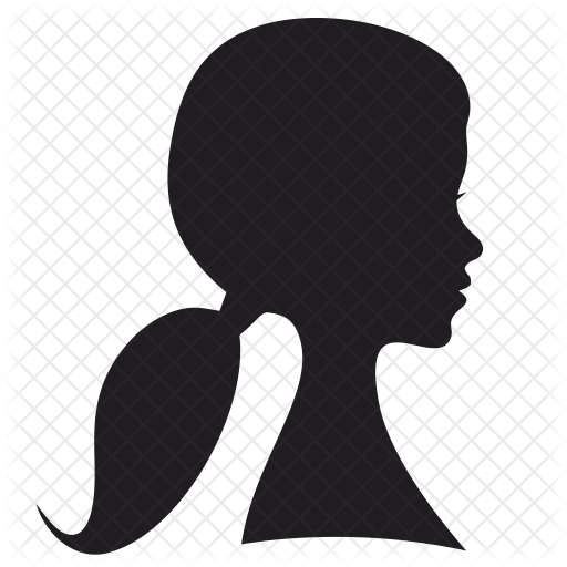 512x512 Hairstyle Icon Of Glyph Style