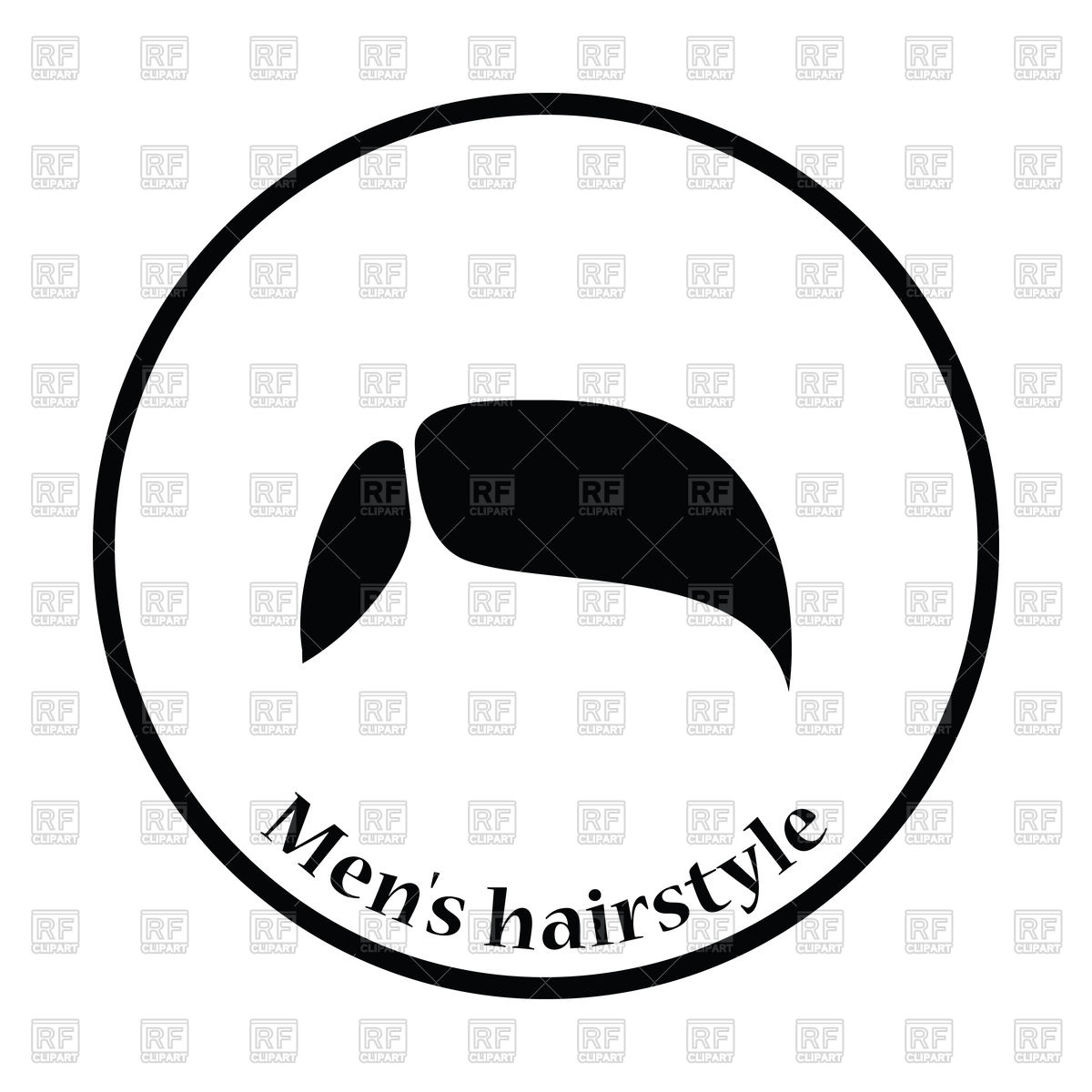 1200x1200 Man Hairstyle Icon Vector Image Of Icons And Emblems Angelp