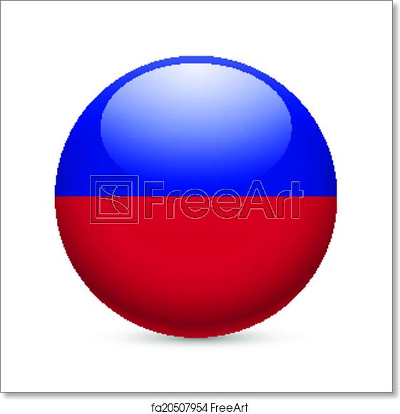 561x581 Free Art Print Of Round Glossy Icon Of Haiti Flag Of Haiti As