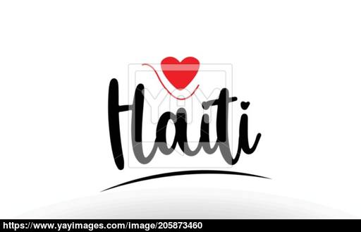 512x329 Haiti Country Text Typography Logo Icon Design Vector