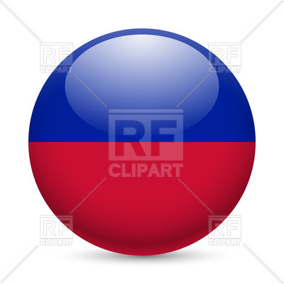 400x400 Round Glossy Icon With Flag Of Haiti Vector Image Of Signs