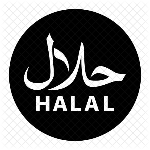 512x512 Halal Sign Icon Of Glyph Style