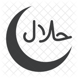 256x256 Halal Icon Of Glyph Style