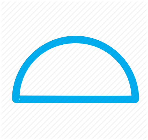 512x486 Half Circle, Semi Circle, Shapes Icon