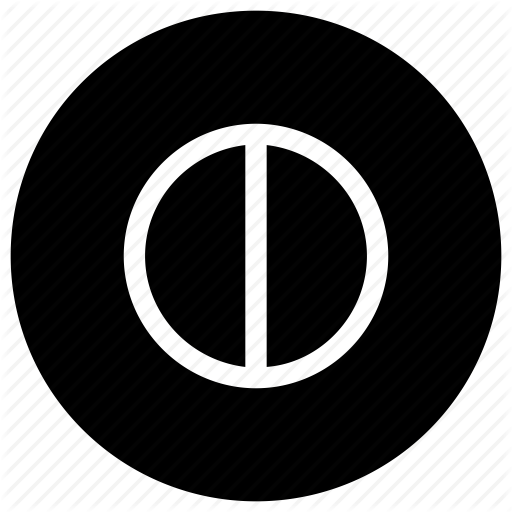 512x512 Circle, Half Icon