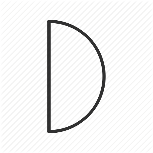 512x512 First Quarter, First Quarter Moon, Half, Half Circle, Half Moon