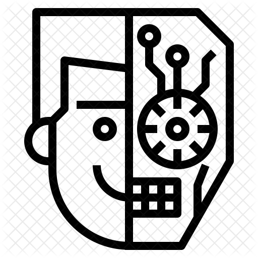 512x512 Half Icon Of Line Style