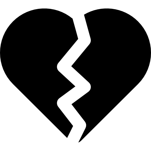 512x512 Heart Broken In Half Icons Free Download