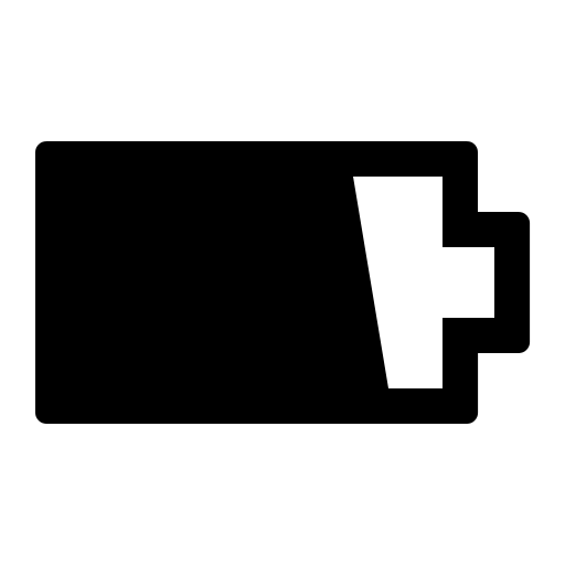 512x512 Battery Half Icon Iconshow