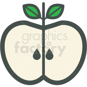300x300 Half Apple Vector Icon Clipart Royalty Free Gif, Png