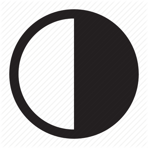 512x512 Calendar, Contrast, Cycle, Half, Lunar, Moon, Quarter Icon