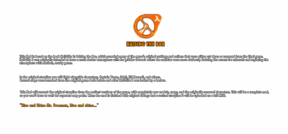 920x430 Half Life Mod