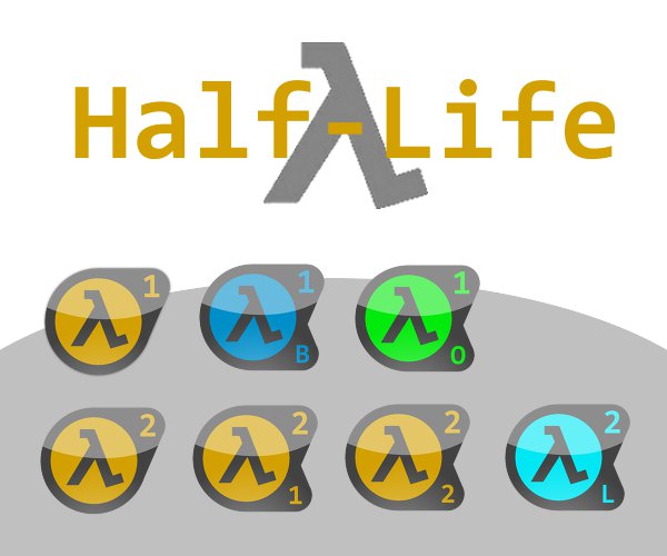600x500 Half Life Icon Set