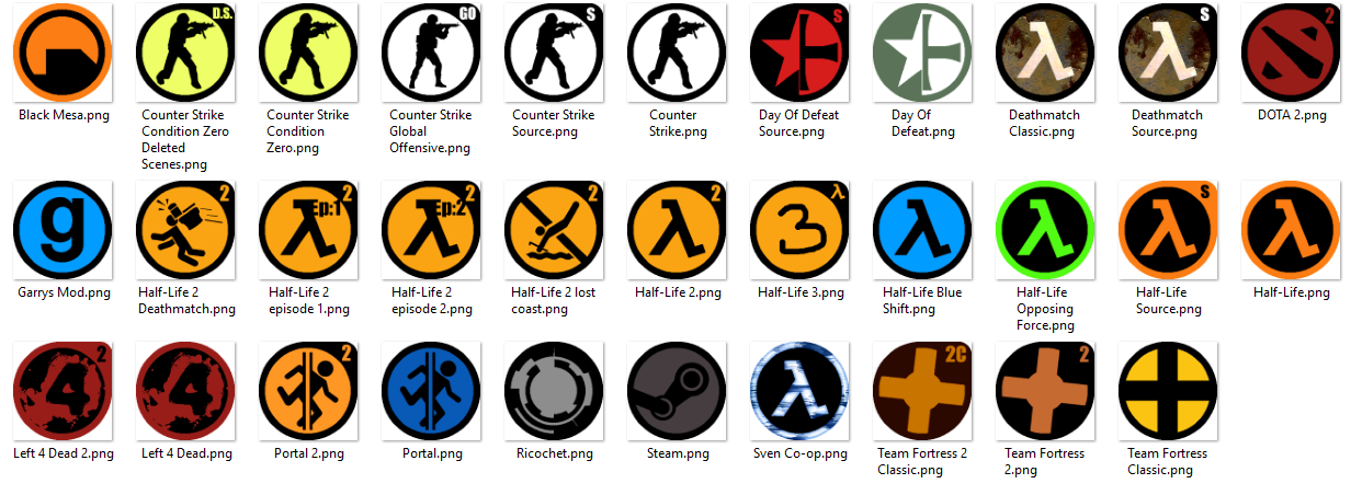 1232x452 Updated Valve Icon Pack, Feel Free To Suggest More, Download