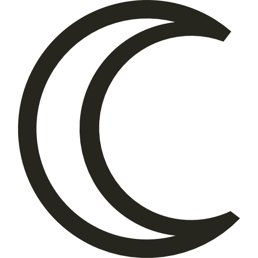 512x512 Half, Moon Icon Free Of Linear Weather Elements