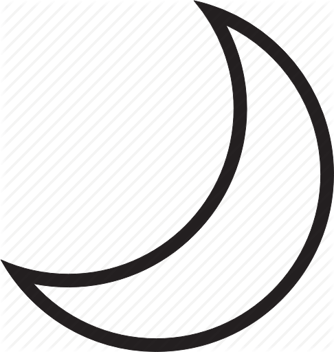 486x512 Half Moon, Moon Icon