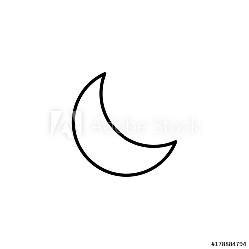 500x500 Half Moon Icon